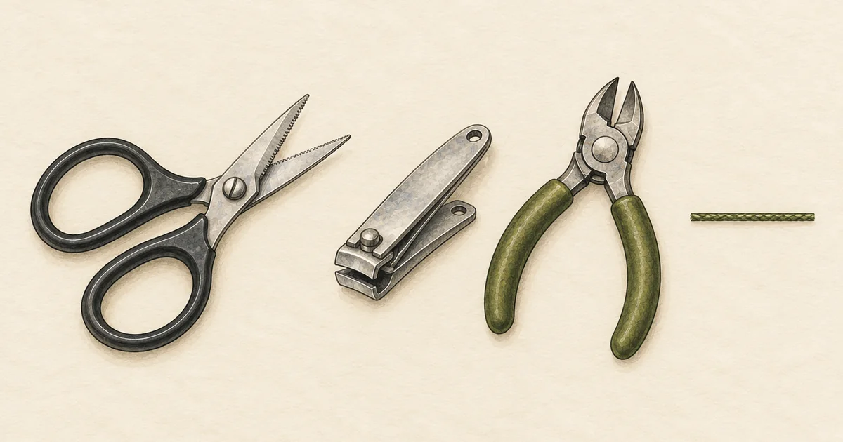 Schnurschere mit Zackenschliff, Clipper und Seitenschneider