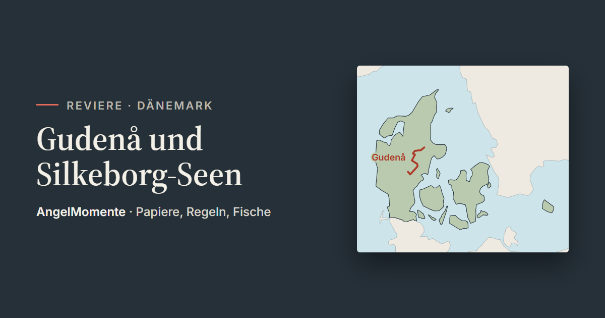 Vorschaubild: Gudenå und Silkeborg-Seen mit Lagekarte
