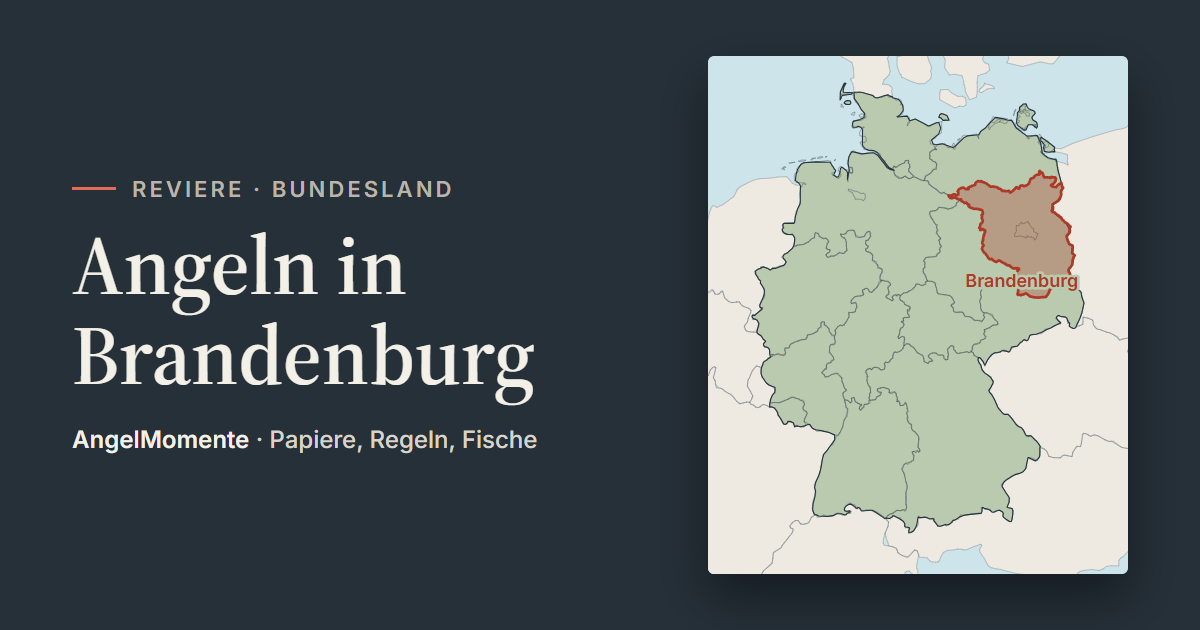 Vorschaubild: Angeln in Brandenburg mit Lagekarte