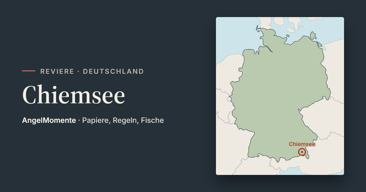 Vorschaubild: Chiemsee mit Lagekarte
