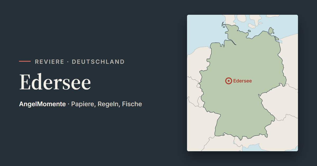 Vorschaubild: Edersee mit Lagekarte