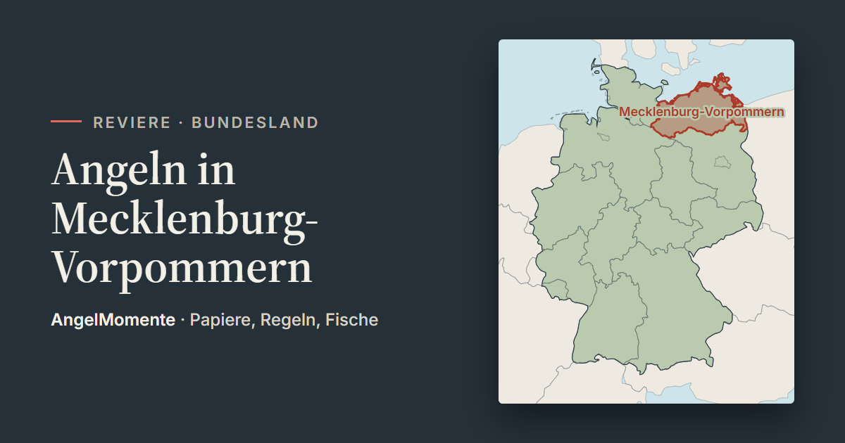 Vorschaubild: Angeln in Mecklenburg-Vorpommern mit Lagekarte