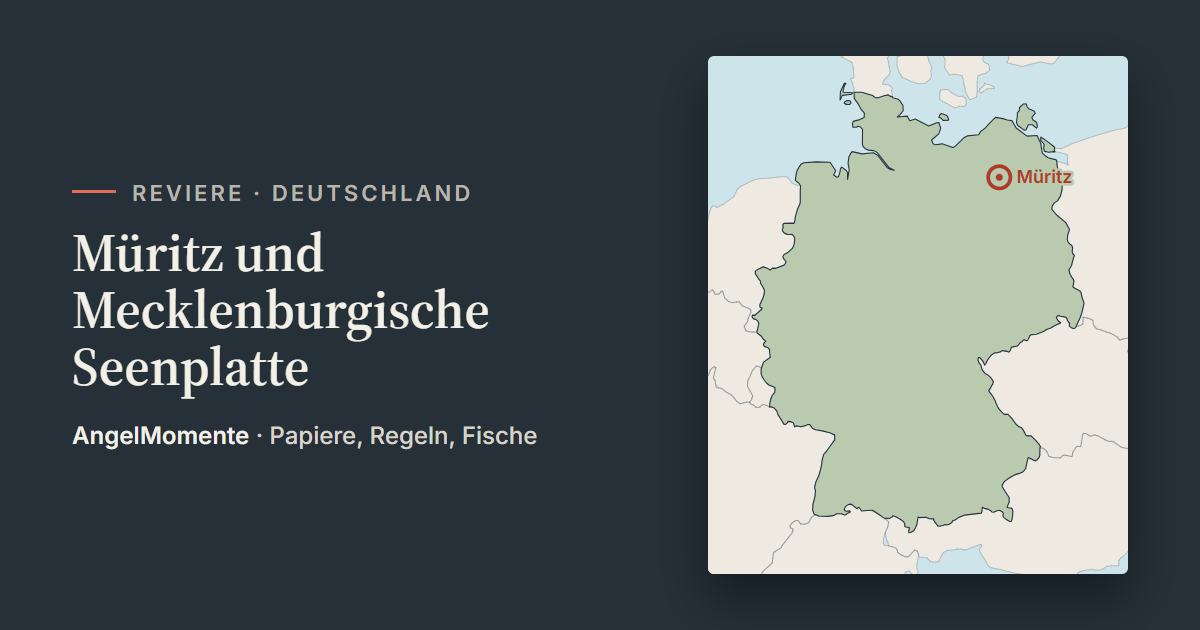 Vorschaubild: Müritz und Mecklenburgische Seenplatte mit Lagekarte