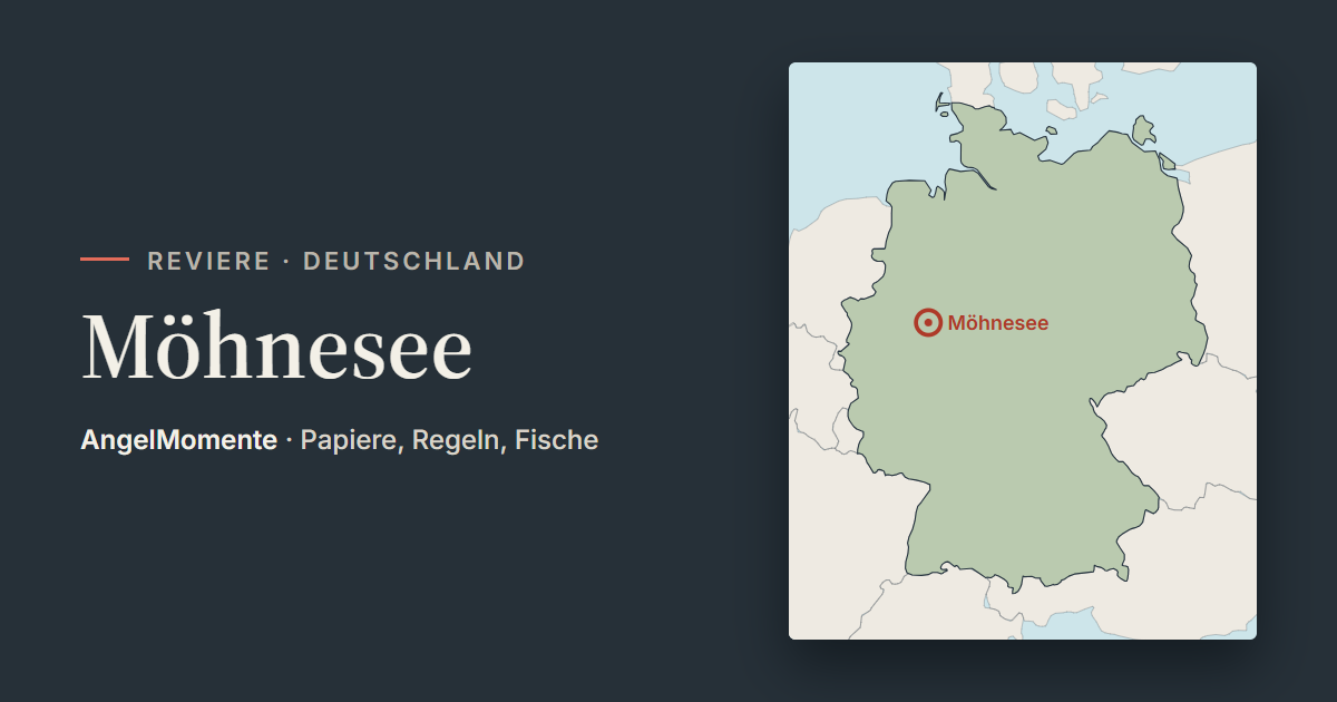 Vorschaubild: Möhnesee mit Lagekarte