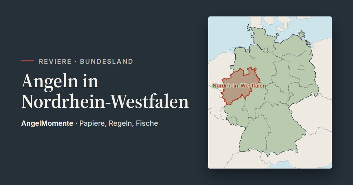 Vorschaubild: Angeln in Nordrhein-Westfalen mit Lagekarte