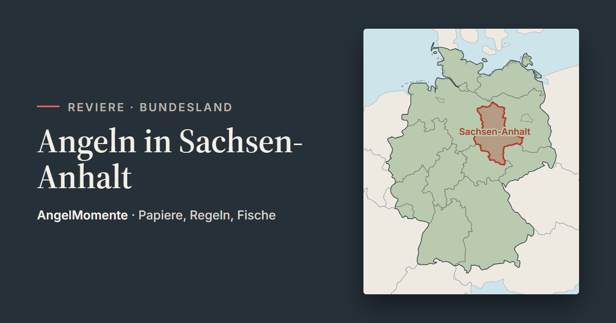 Vorschaubild: Angeln in Sachsen-Anhalt mit Lagekarte