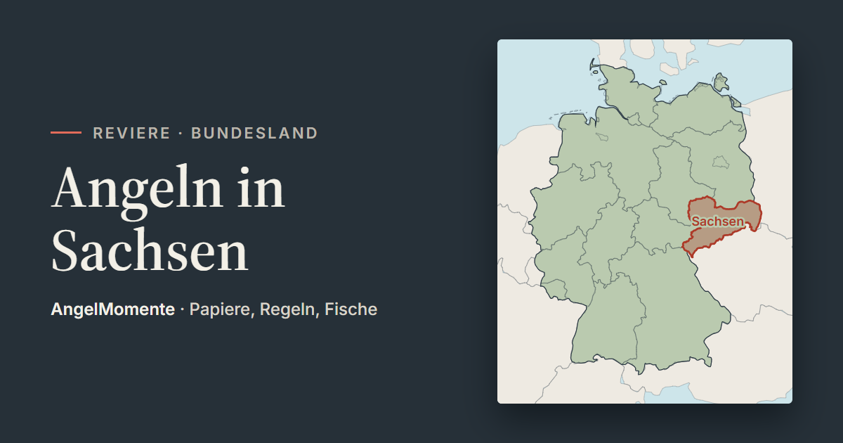 Vorschaubild: Angeln in Sachsen mit Lagekarte