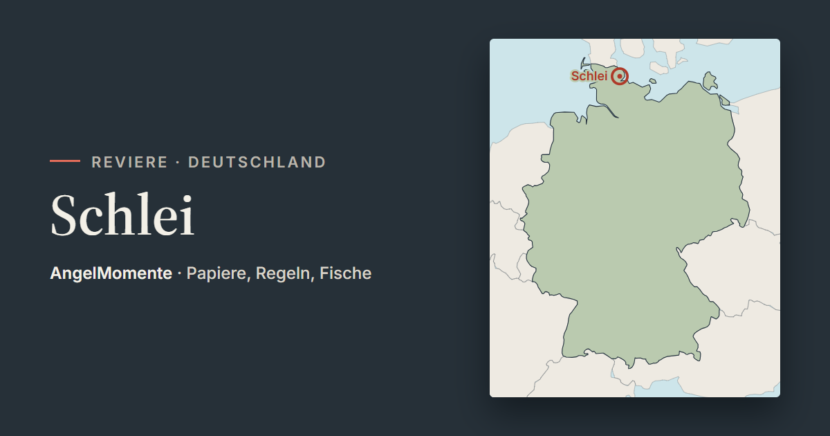 Vorschaubild: Schlei mit Lagekarte