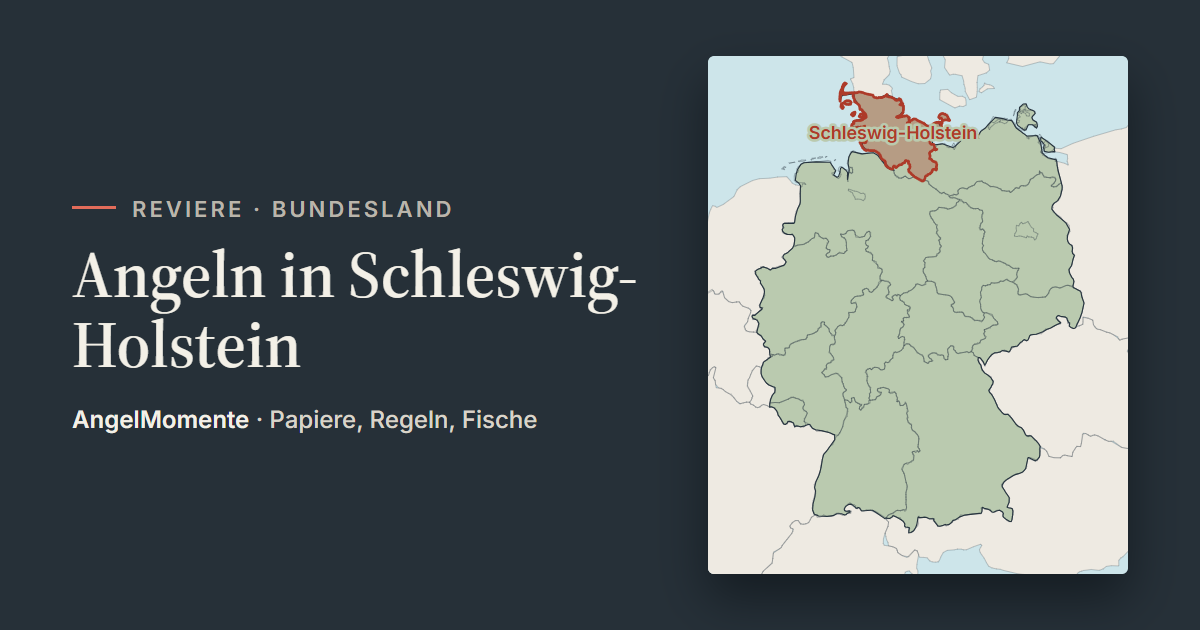 Vorschaubild: Angeln in Schleswig-Holstein mit Lagekarte
