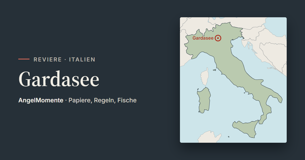 Vorschaubild: Gardasee mit Lagekarte