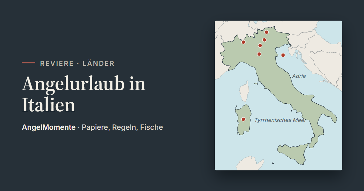 Vorschaubild: Angelurlaub in Italien mit Lagekarte