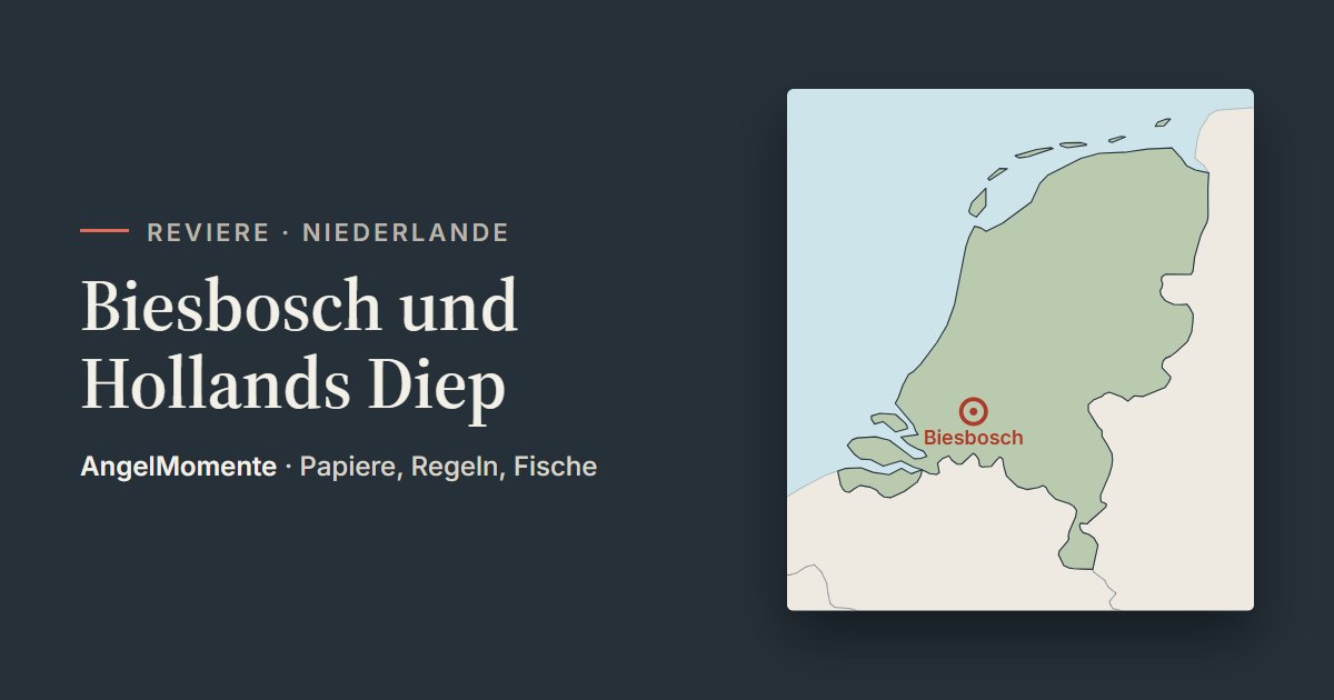 Vorschaubild: Biesbosch und Hollands Diep mit Lagekarte