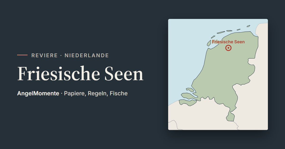 Vorschaubild: Friesische Seen mit Lagekarte
