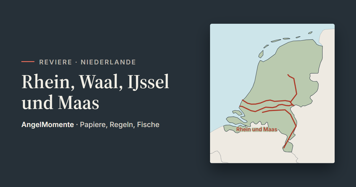 Vorschaubild: Rhein, Waal, IJssel und Maas mit Lagekarte