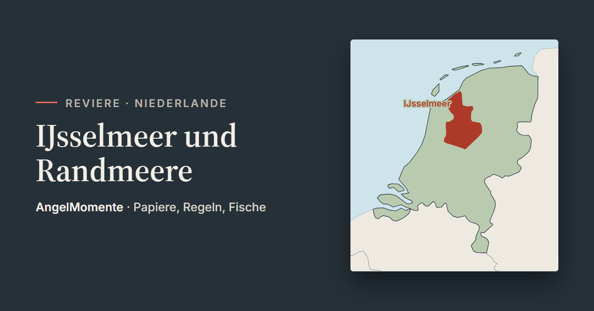 Vorschaubild: IJsselmeer und Randmeere mit Lagekarte