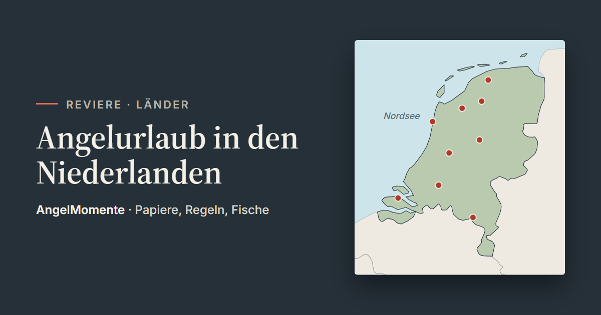 Vorschaubild: Angelurlaub in den Niederlanden mit Lagekarte