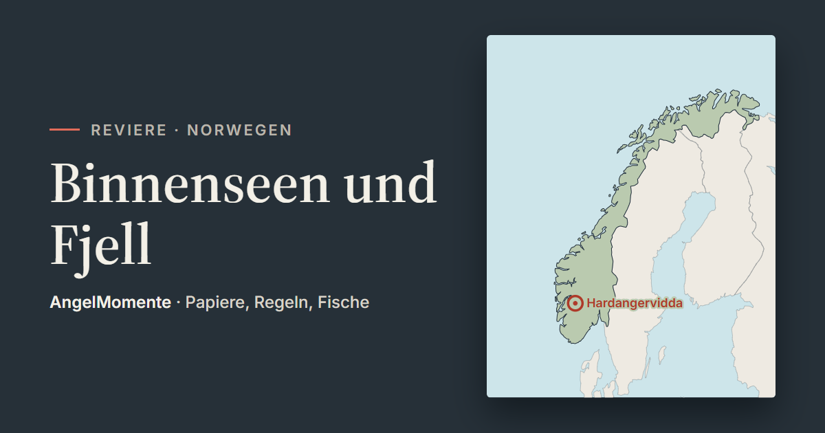 Vorschaubild: Binnenseen und Fjell mit Lagekarte