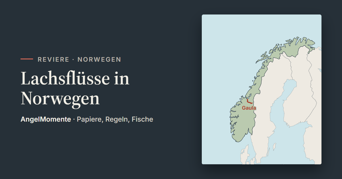 Vorschaubild: Lachsflüsse in Norwegen mit Lagekarte