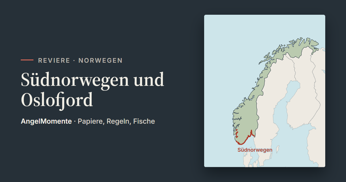 Vorschaubild: Südnorwegen und Oslofjord mit Lagekarte