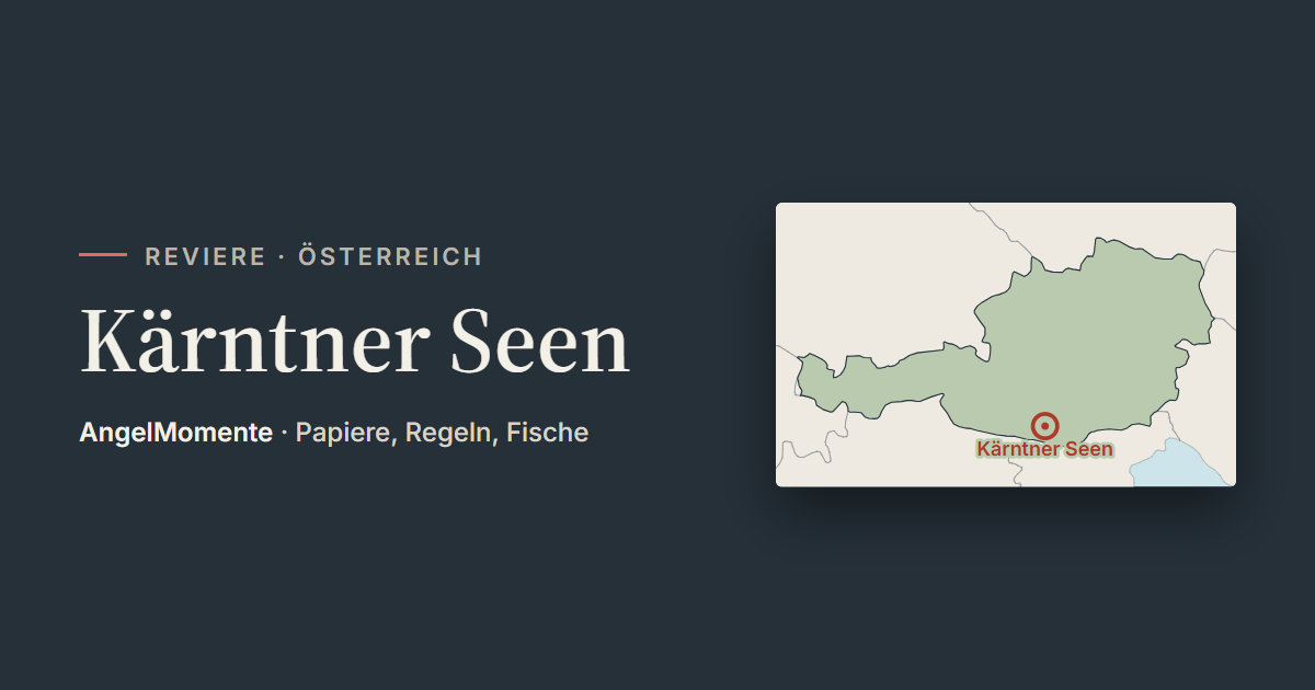 Vorschaubild: Kärntner Seen mit Lagekarte
