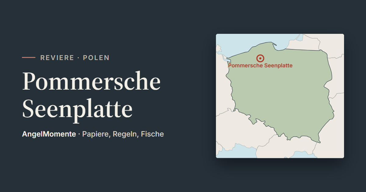 Vorschaubild: Pommersche Seenplatte mit Lagekarte