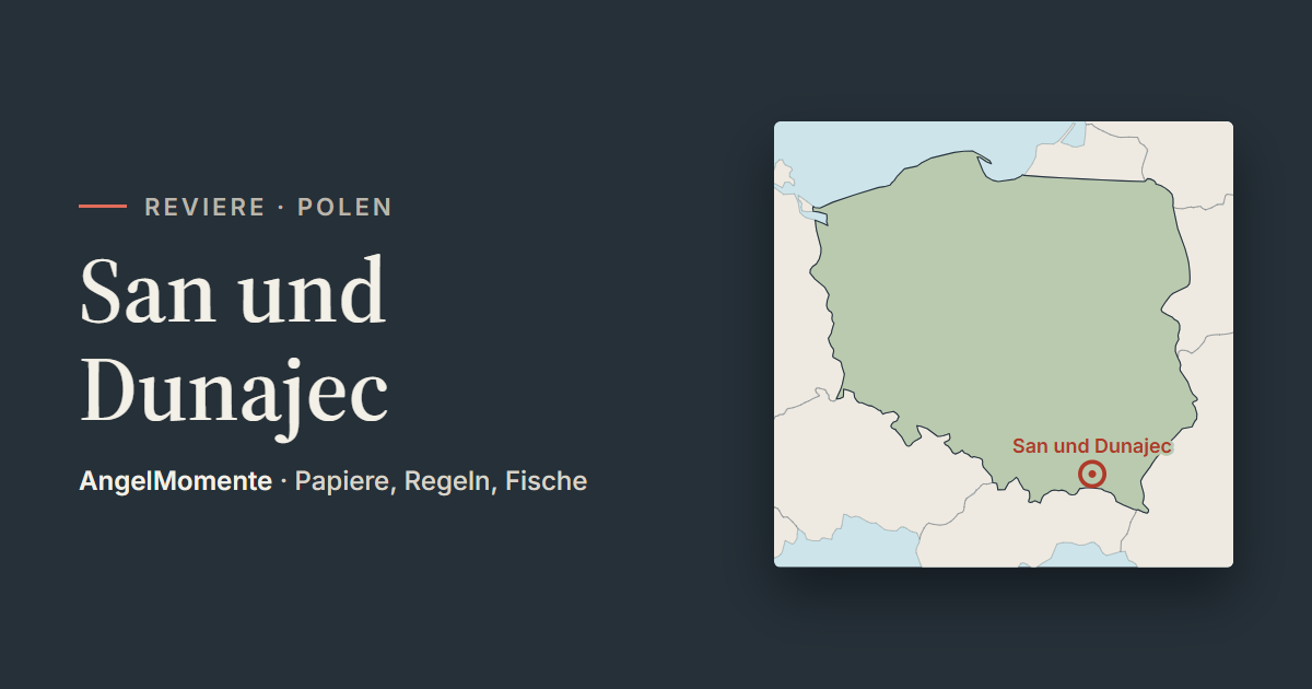 Vorschaubild: San und Dunajec mit Lagekarte