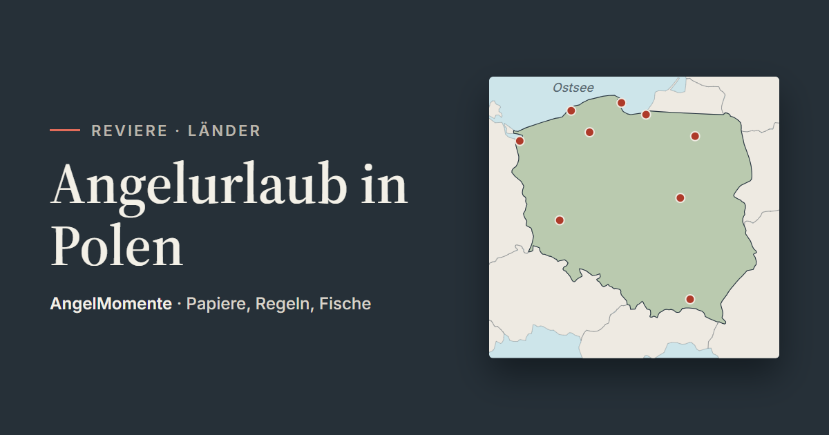 Vorschaubild: Angelurlaub in Polen mit Lagekarte