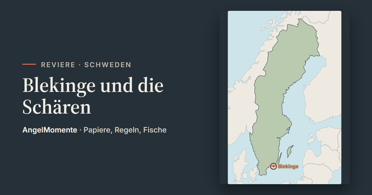 Vorschaubild: Blekinge und die Schären mit Lagekarte