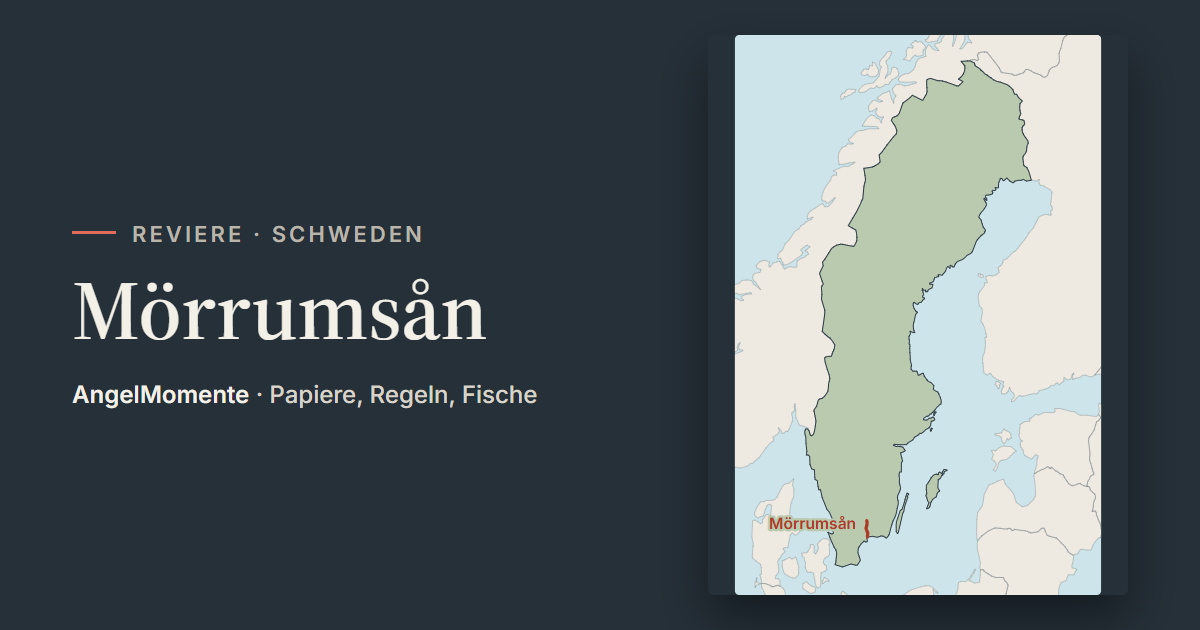 Vorschaubild: Mörrumsån mit Lagekarte