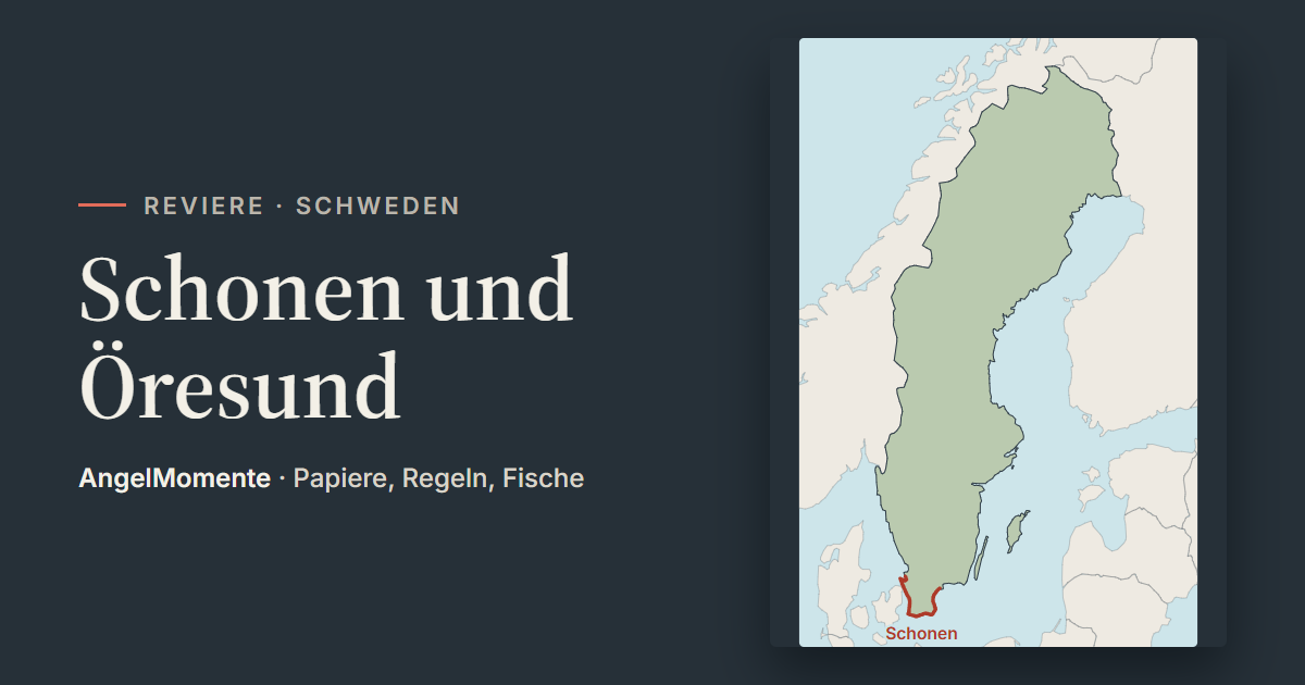 Vorschaubild: Schonen und Öresund mit Lagekarte