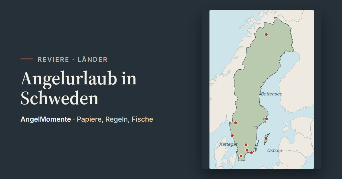 Vorschaubild: Angelurlaub in Schweden mit Lagekarte