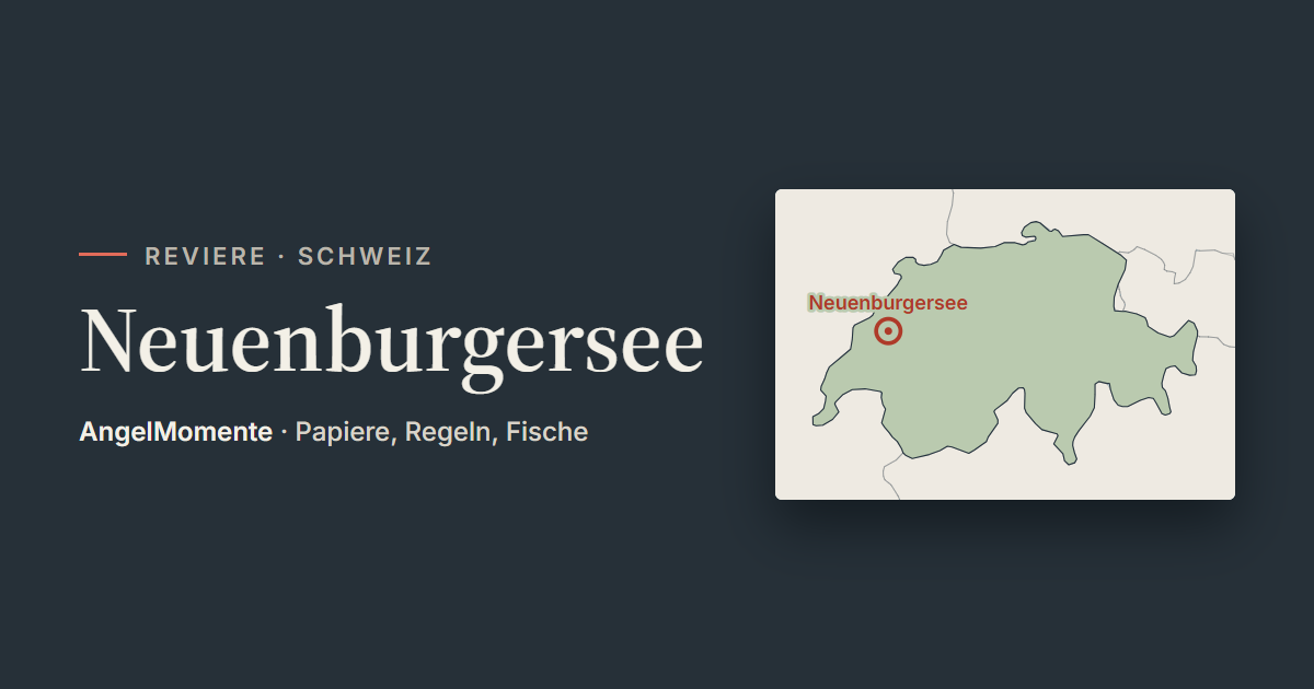 Vorschaubild: Neuenburgersee mit Lagekarte