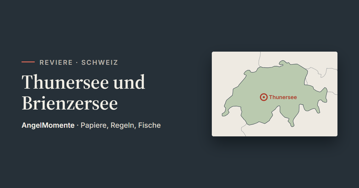 Vorschaubild: Thunersee und Brienzersee mit Lagekarte