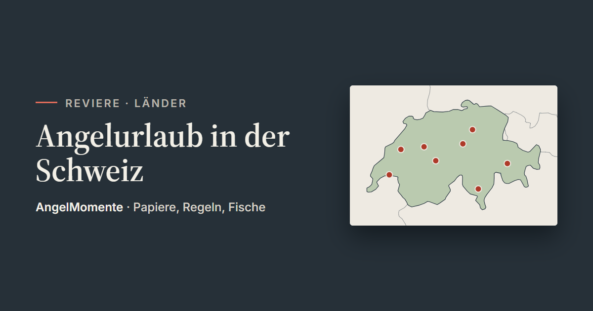 Vorschaubild: Angelurlaub in der Schweiz mit Lagekarte